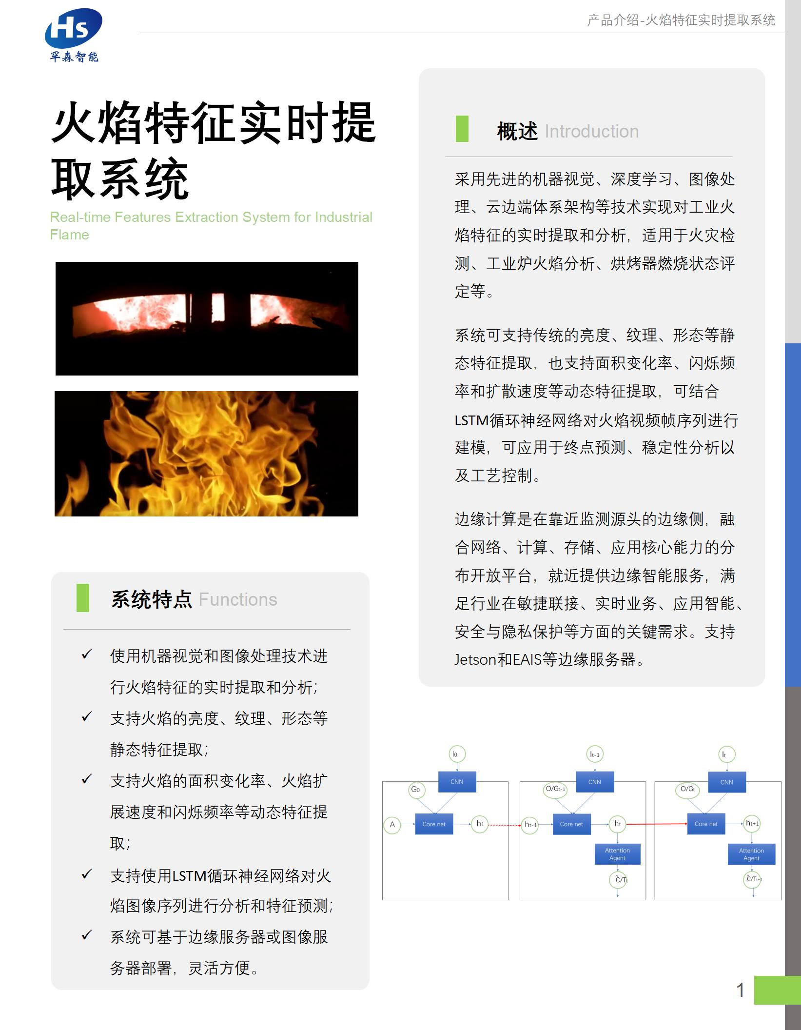 火焰特征实时提取系统